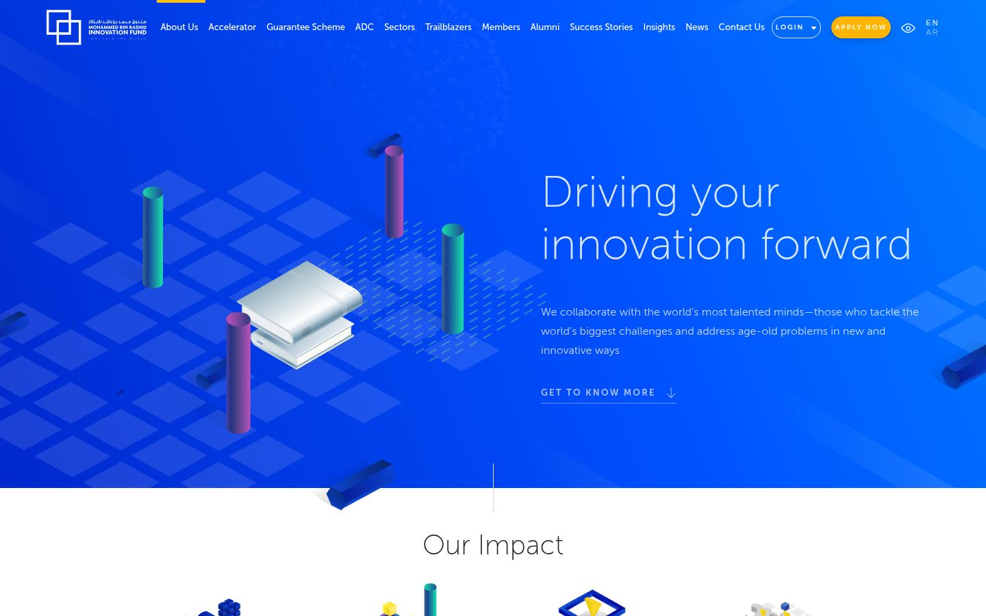 Mohammed Bin Rashid Innovation Fund · HOMEPAGE_SCREENSHOT
