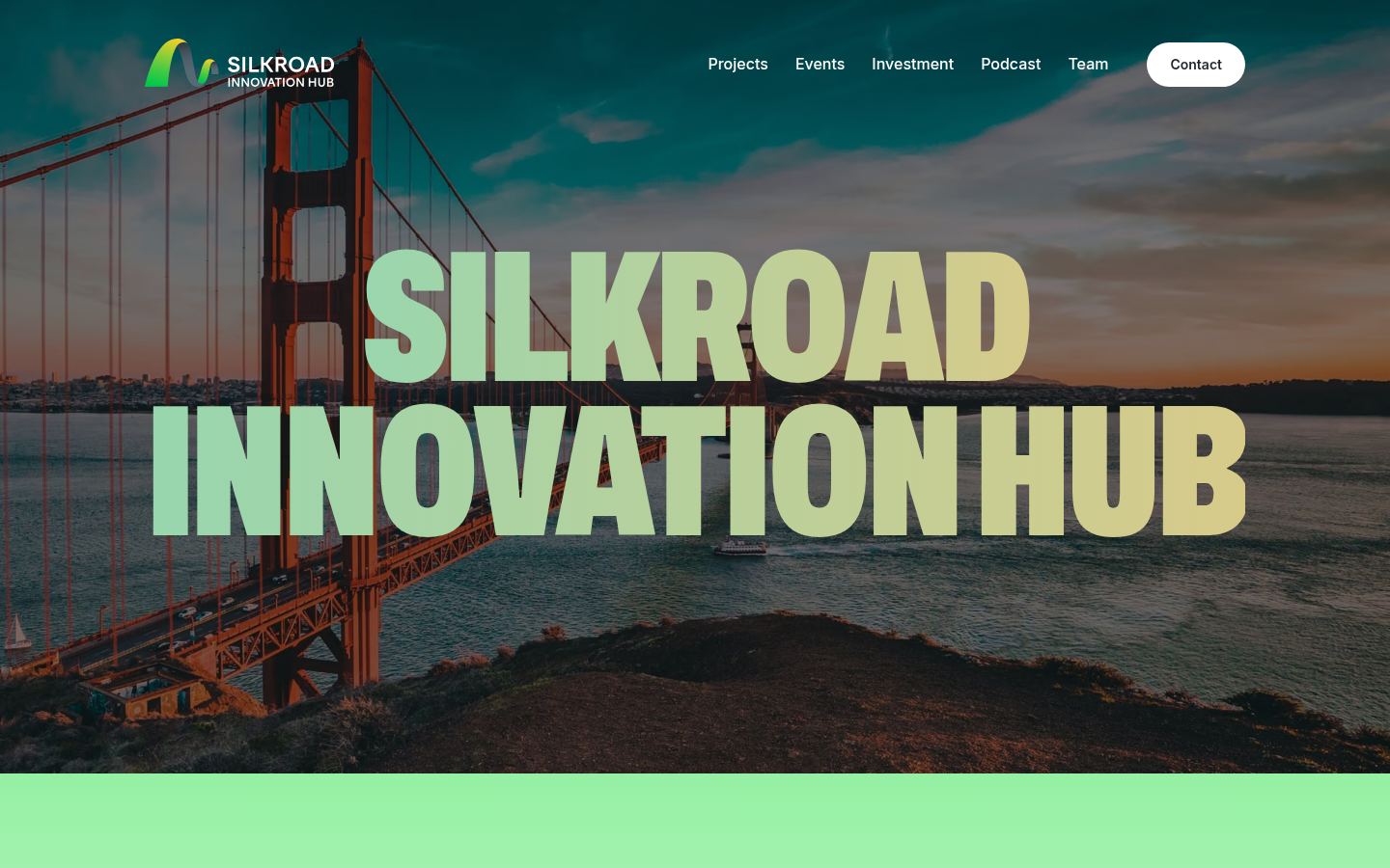 Silkroad Innovation Hub · HOMEPAGE_SCREENSHOT