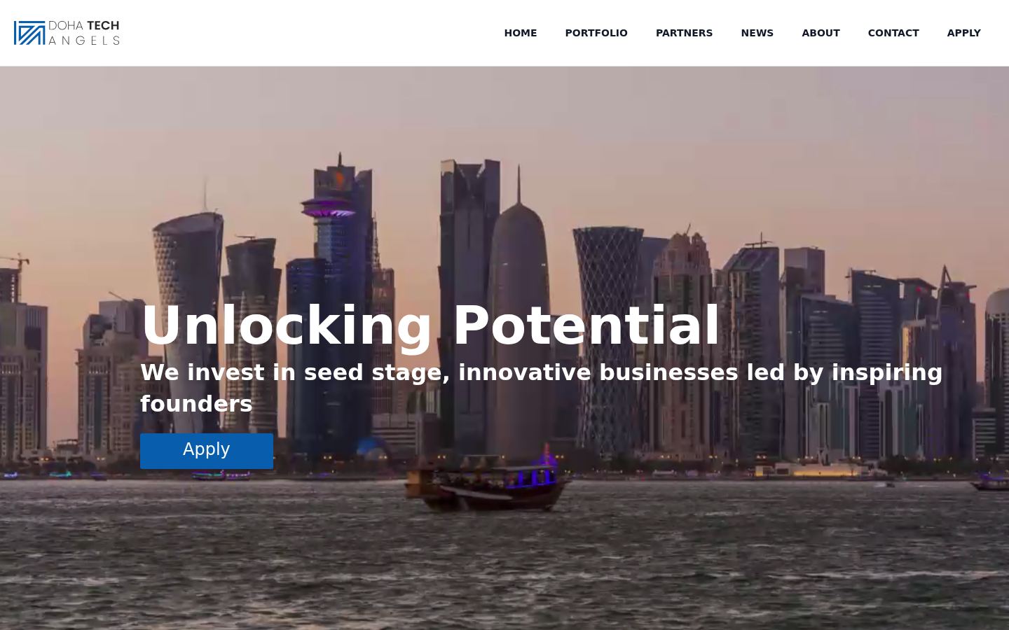 Doha Tech Angels · HOMEPAGE_SCREENSHOT